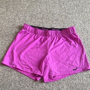 Nike Women's Vibrant Pink Athletic Shorts